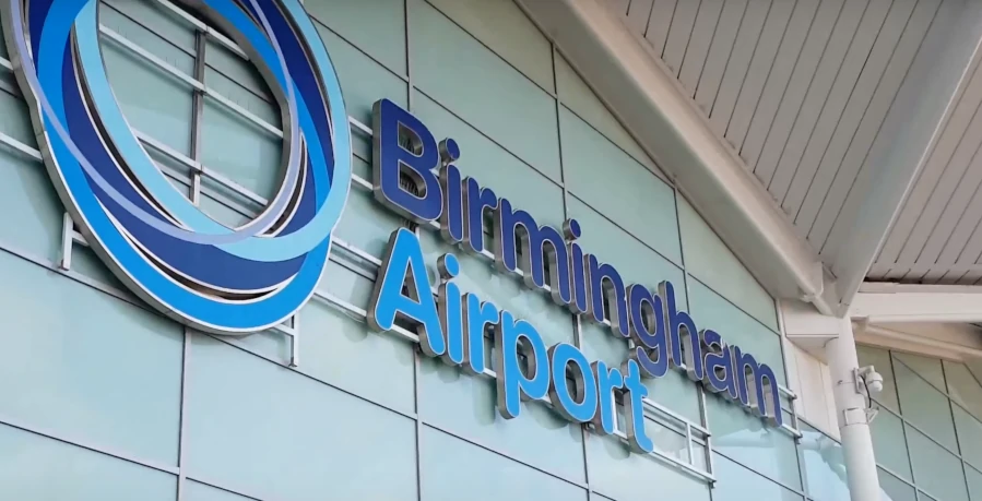 Birmingham Airport is an international airport serving Birmingham in the UK.